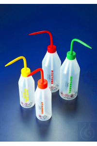 W.BTL 250ML EAU DIST&WHITE CAP AZLON WASH BOTTLE, 250 ML, SLOPE SHOULDER,...