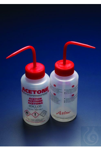 250ML W/B W/M ACETONE VENT ML AZLON WASH BOTTLE, 250 ML, MULTI-LINGUAL REGION...