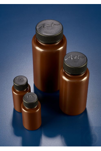 RND WM.AMBER PPR BOT+CAP 60ML AZLON BOTTLE, ROUND, WIDE NECK, AMBER, PP, 60...