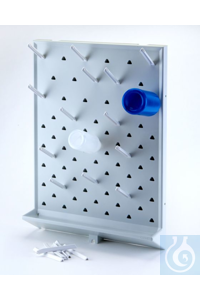 WALL MOUNTED DRN/RACK SYSTEM. AZLON WALL MOUNTABLE DRAINING RACK, POLYSTYRENE
