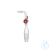 Adaptador esmerilado con llave de PTFE, curvado, 19/26 De vidrio borosilicato LBG 3.3. Con oliva...