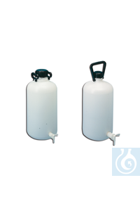 Bidón forma cilíndrica con grifo, HDPE, 5 l