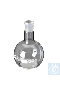 Matraz esférico esmerilado fondo plano, GLASSCO, 29/32, 100 ml