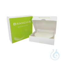 Papel de filtro cuantitativo BRANCHIA sin cenizas, velocidad media-lenta, 125 mm
