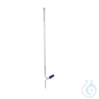 Bureta con llave de aguja de PTFE, clase A, 50 ml, Grad. 0,10