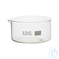 Cristalizador con pico, 80 ml, LBG 3.3, 6 Uds.