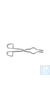 Pinza para crisoles, gollete mediano, acero inox., L 150 mm, 2 Uds. De acero inoxidable. Gollete...