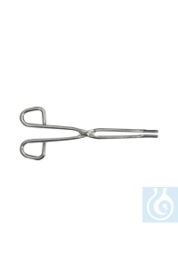 Pinza para crisoles recta, acero inox., L 150 mm, 2 Uds.