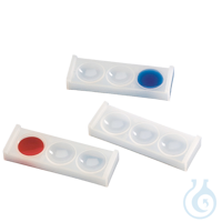 Placas de 3 cavidades de polietileno, 28x58 mm, 10 uds