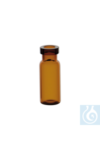 Vial capsulable, ámbar, 12x32 mm, 2 ml, 100 Uds.