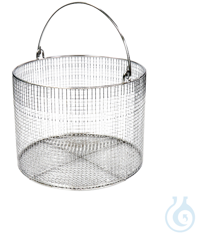 Cesto en malla de acero inoxidable, redondo, Ø150 x h120 mm
