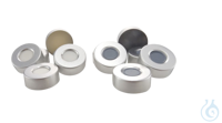 Cápsula de aluminio Ø20 mm con septa moldeada butilo / PTFE natural, 100 uds