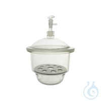 Desecador para vacío con placa porcelana, 240 mm, LBG N
