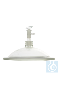 Tapa de recambio con llave para desecador DE02-250, transp.