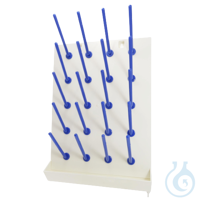 Escurridor de pared para material de laboratorio, 20 pos.