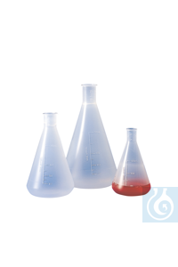 Matraz Erlenmeyer, esmerilado 19/26, PP, 250 ml, 5 Uds.