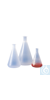 Matraz Erlenmeyer, esmerilado 24/29, PP, 500 ml, 2 Uds. Cuello normalizado. Idóneo para uso...
