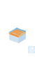 Caja de PC congelable para 81 criotubos de 3-4 ml, naranja Caja de PC congelable para 81...