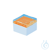 Caja de PC congelable para 81 criotubos de 3-4 ml, naranja De policarbonato (PC). Autoclavable....