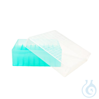 Caja de PP para 81 criotubos de 1-2 ml, azul