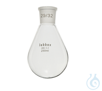 Matraz forma pera esmerilado, 50 ml , 29/32, LBG 3.3
