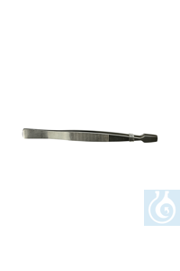 Pinza punta redondeada ancha, acero inox., 2 Uds.