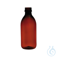 Frasco de PET ámbar boca PP28, 250 ml, 126 Ud.
