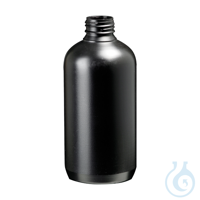 Frasco de HDPE cuello ancho, color negro, D34, 125 ml, 10 Uds.