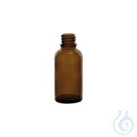 Frasco de vidrio ámbar boca estrecha, DIN-18, 30 ml, 110 uds