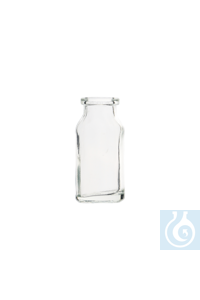 Vial inyectable de vidrio transparente tipo III, boca 20 mm, vol. 30 ml, 92 Uds.