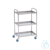 Carro auxiliar de laboratorio, 3 baldas Fabricada en acero inoxidable 18/8 304 pulido, con 4...