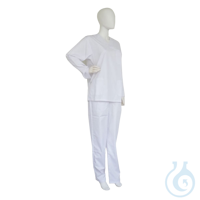 Pijama de laboratorio, 65% poliester/35% algodón, blanco, unisex, talla XXXL, 10