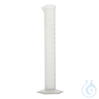 Probeta graduada base hexagonal, PP, clase B, 10 ml, 12 Uds.