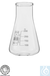 Matraz Erlenmeyer cuello ancho Premium Line, 100 ml, 10 Uds.