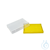 Caja para tubos PCR, PP, para 96 tubos (8 x 12) de 0,2 ml. Color amarillo Polipropileno...
