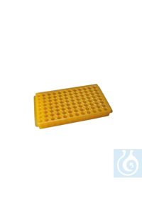 Gradilla para tubos PCR, PP, para 96 tubos (8 x 12) de 0,5/1,5 ml. Color azul