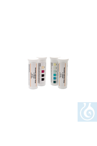 Tiras indicadoras para la determinación de iones fluoruro, 0-100 mg/L (ppm), 100