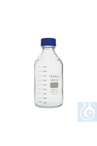 Frasco de laboratorio graduado con rosca ISO, LBG 3.3, 500 ml , 10 Uds.