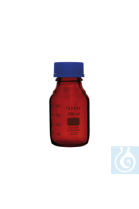 Frasco ámbar de laboratorio graduado con rosca ISO, LBG 3.3, 2000 ml s