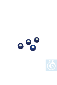 Tapón roscado para viales 9-425 con septum pre-slit de silicona/PTFE, 100 Uds.