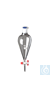 Embudo de decantación cónico con llave de PTFE, 50 ml, GLASSCO Fabricado en vidrio borosilicato...
