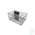 Gradilla de acero inoxidable para 8 x 6 viales (hasta Ø 30 mm), altura: 40 mm Para los viales...