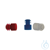 Tapón con aletas de PE, para tubos de Ø12 mm, color azul, 1000 Uds./bolsa En polietileno. Con...