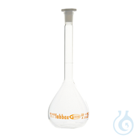 Matraz aforado clase A con certificado individual, 100 ml, boca 14/23, Premium L