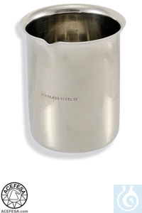 Vaso de precipitados de acero inoxidable, 250 ml