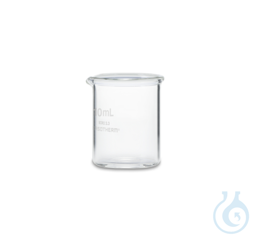 RASOTHERM Becher, niedrige Form, mit Ausguss