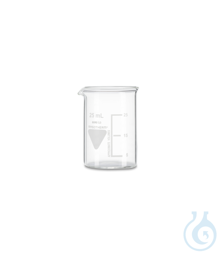 RASOTHERM Becher, niedrige Form, mit Ausguss