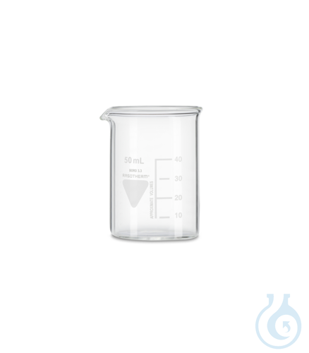RASOTHERM Becher, niedrige Form, mit Ausguss