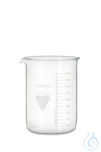 RASOTHERM Beaker, low form, with spout