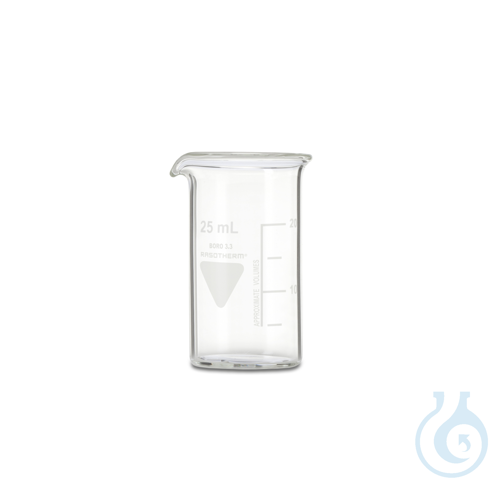 RASOTHERM Becher, hohe Form, mit Ausguss